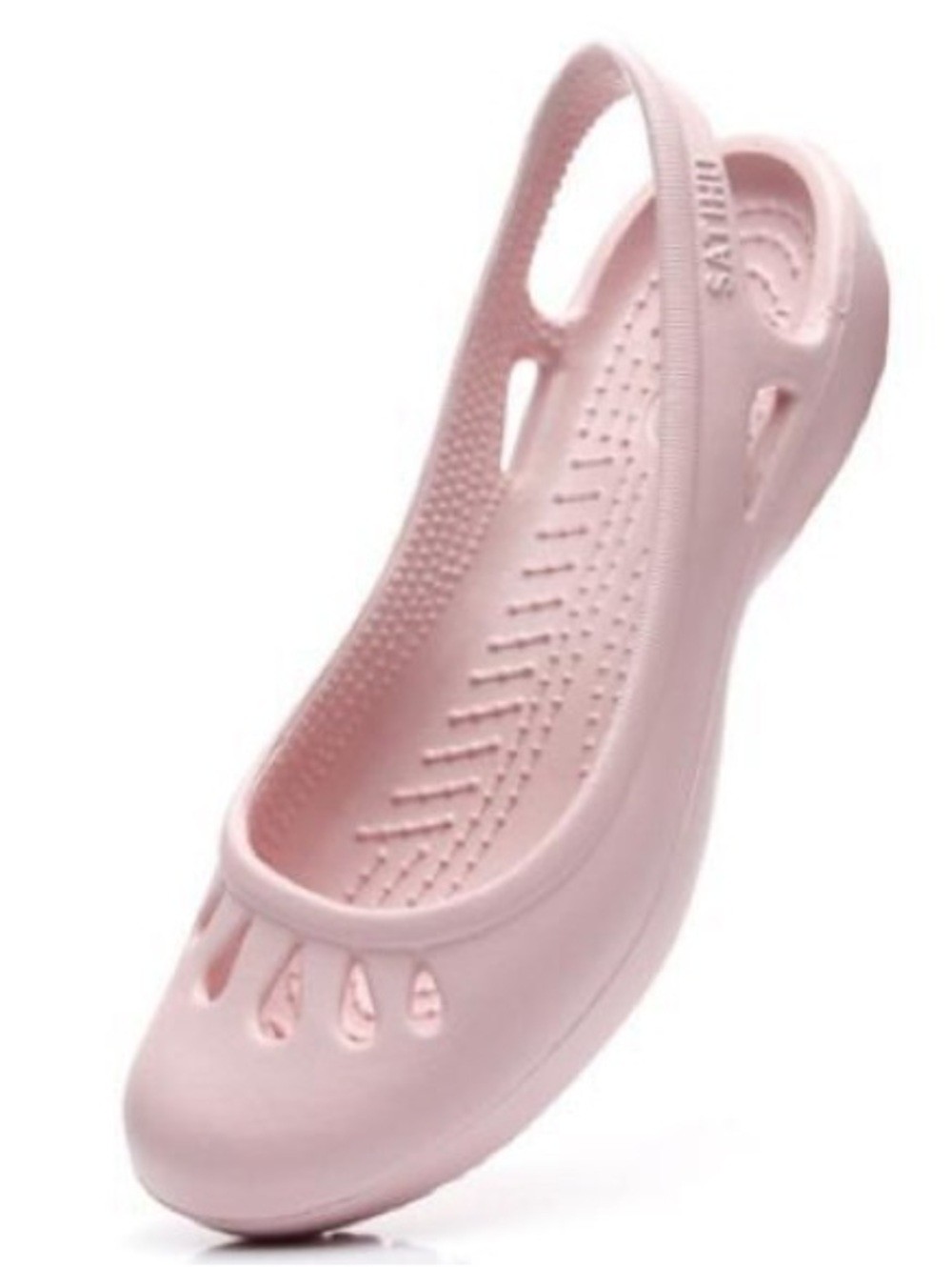 Crocs light pink sling back ballet style shoes 8